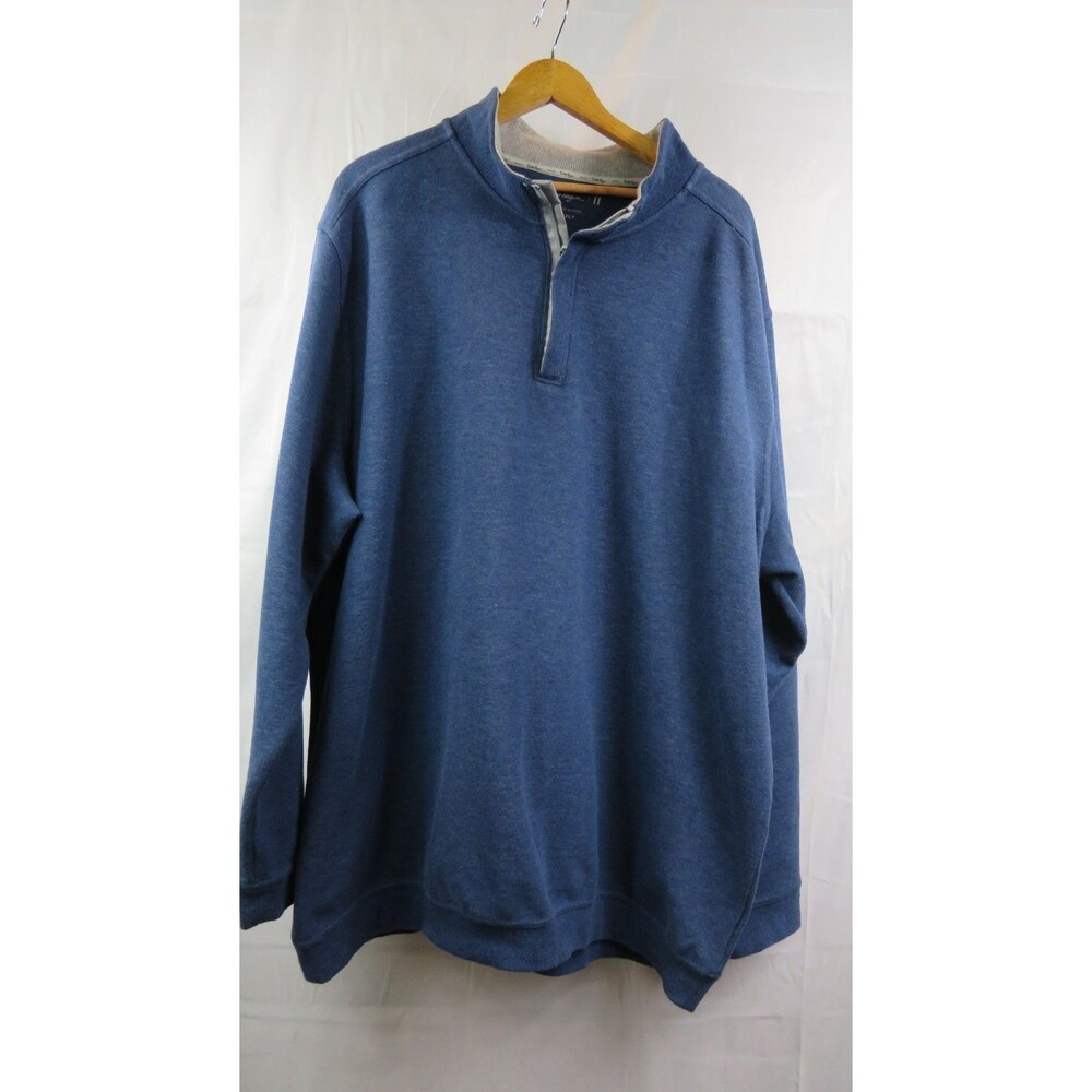 Walter Hagen Men's Midweight 1/4 ZIP Blue 3XLT